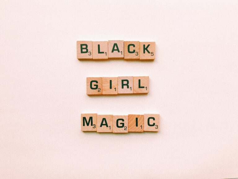 Black Girl Magic Text Decor